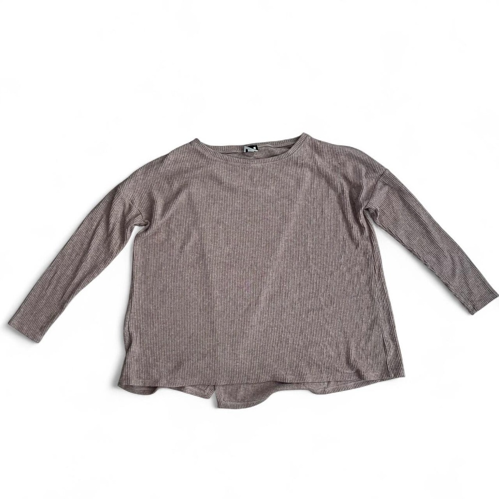 H by Bordeaux Ribbed Twist-Back Long Sleeve Top – Estimated XL